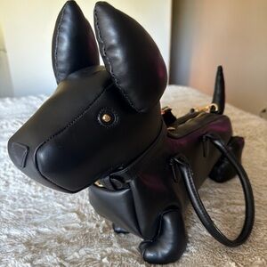 AKIRA Black Dog-Shaped Handbag